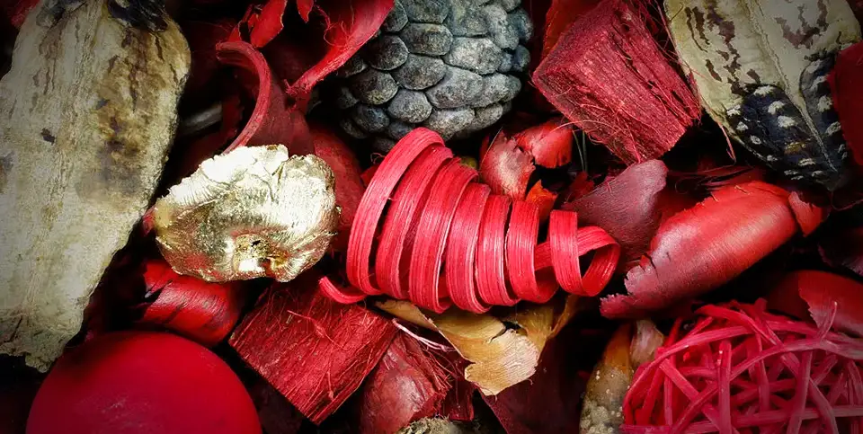 Closeup of a Christmas scented Potpourri